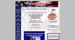 Desktop Screenshot of americanrealestateschool.com