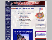 Tablet Screenshot of americanrealestateschool.com